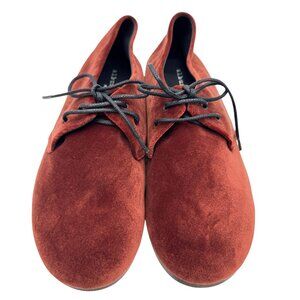 Album Di Famiglia Brown Burnt Sienna Velvet Casual Shoes Sz 7 Womens Italy w Bag